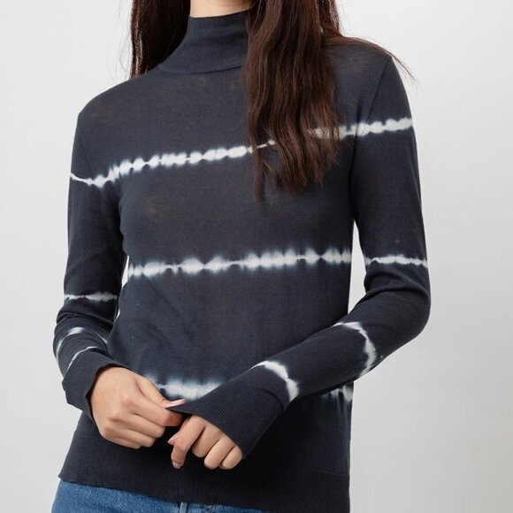 Rails Iris Tie Dye Mock Neck Knit Top Small - Picture 1 of 8